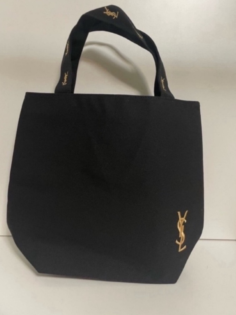 YSL  black zipper tote